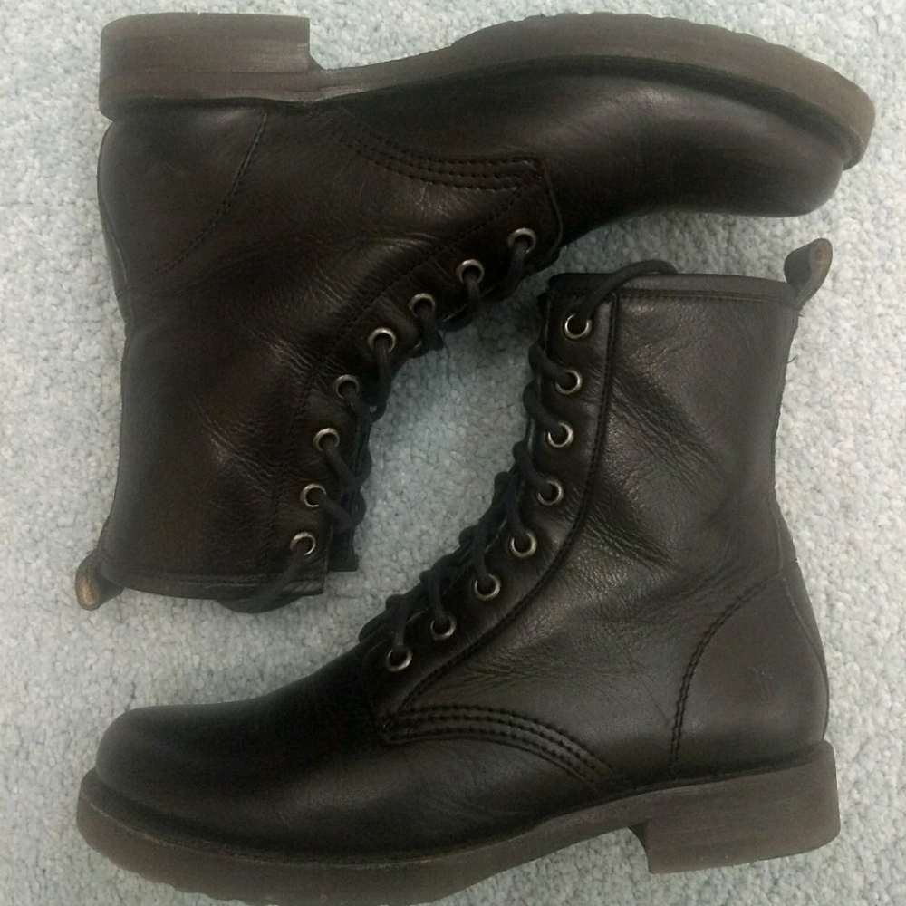 Frye combat boots